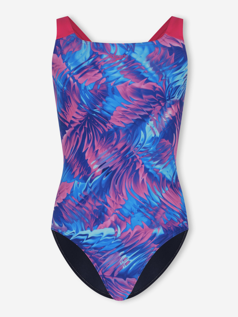 Купальник слитный для девочек Speedo Print Powerback — фото №7