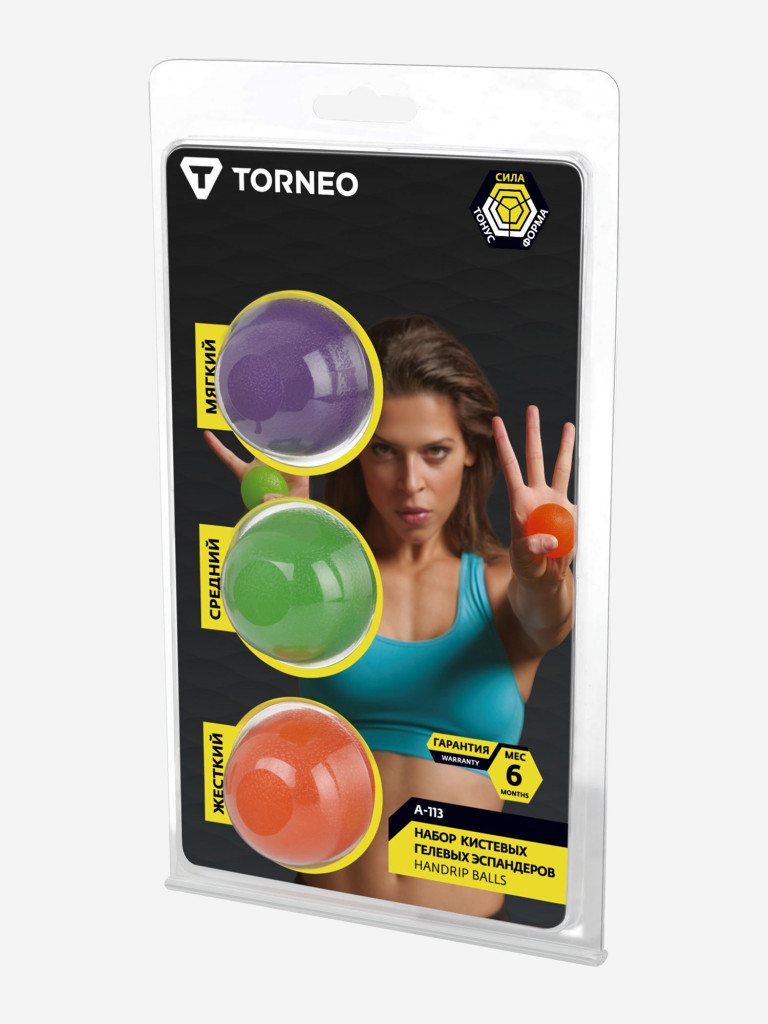 Набор гелевых эспандеров Torneo, 3 шт. — фото №7
