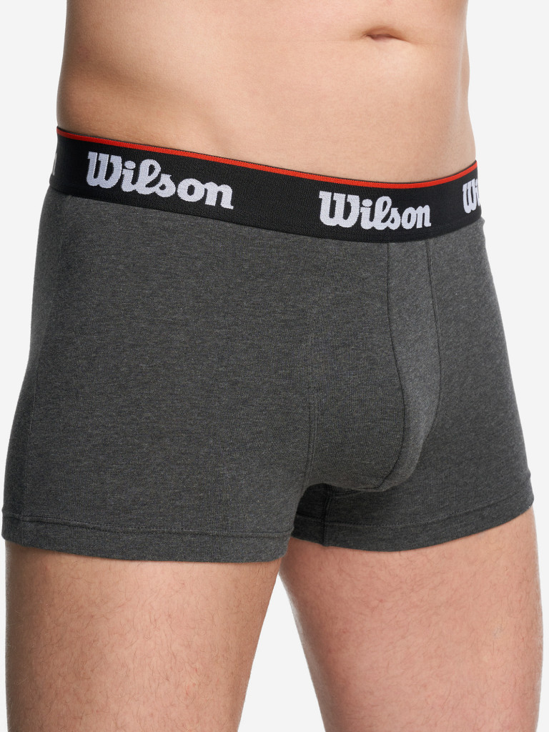 Трусы мужские Wilson, 2 штуки черный/темно-серый меланж цвет — купить ...