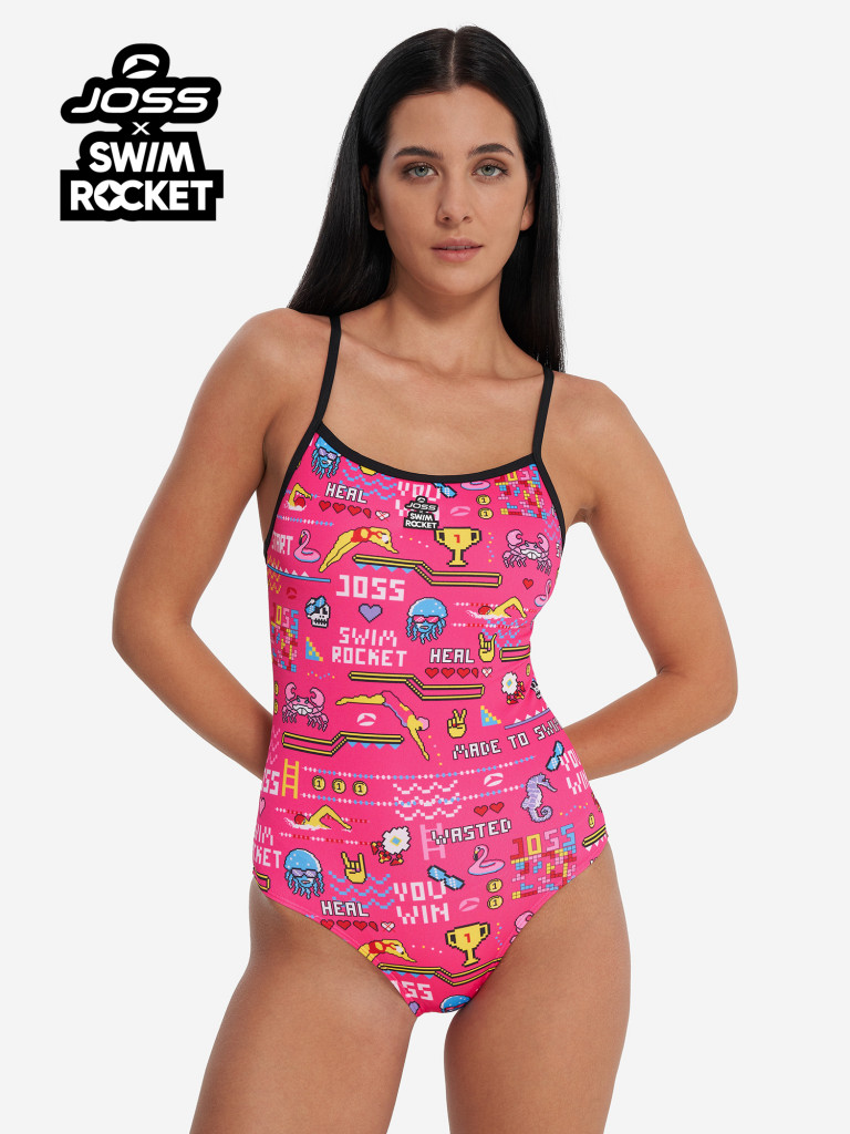 Купальник слитный женский Joss x Swim Rocket