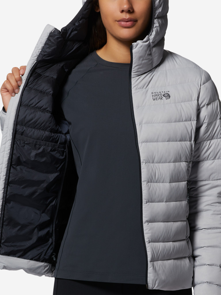 Пуховик женский Mountain Hardwear Deloro Down Full Zip Hoody — фото №5