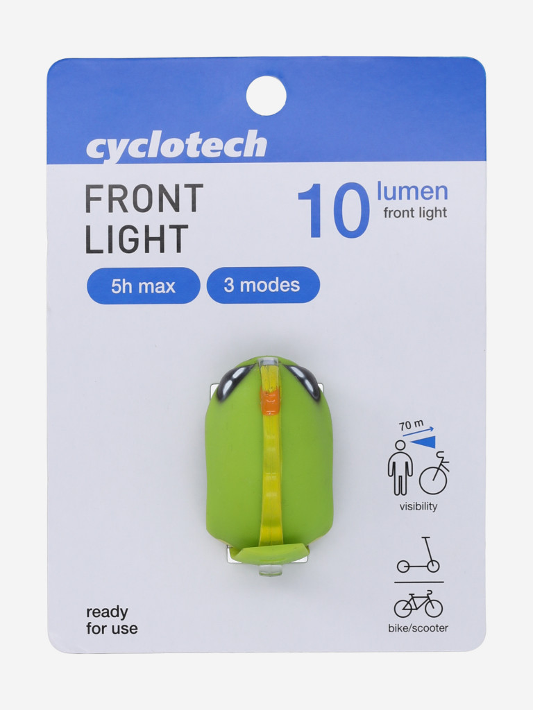 Фонарь велосипедный передний габаритный Cyclotech CFL-4 — фото №3