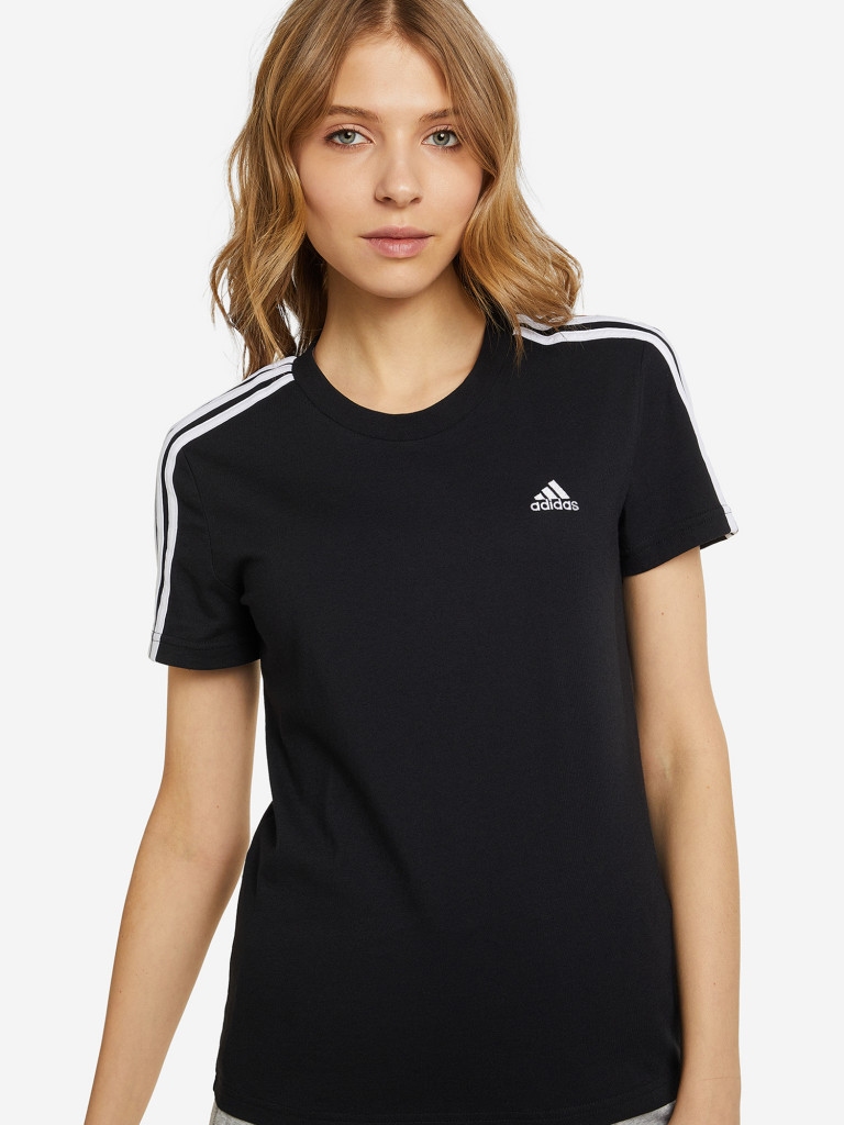Футболка женская adidas Loungewear Essentials Slim 3-Stripes