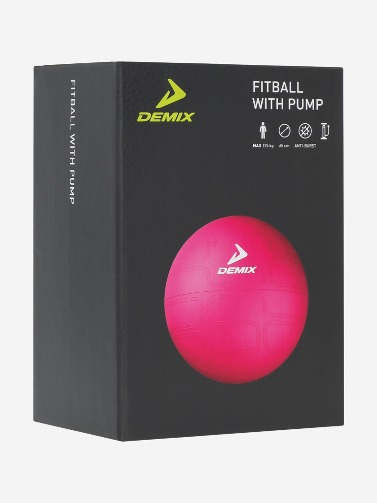 Мяч гимнастический с насосом Demix, 65 см — фото №7