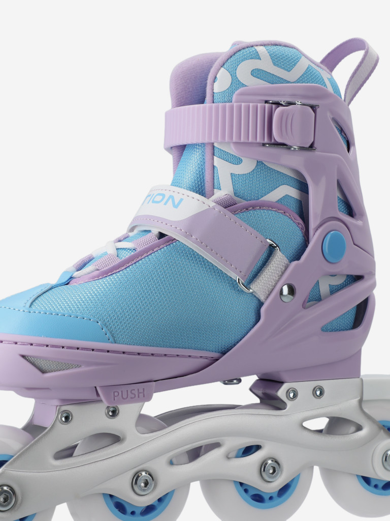 Роликовые коньки детские раздвижные Reaction Rainbow girl — фото №6