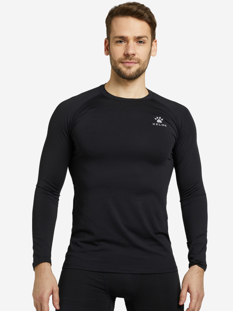 Рашгард мужской Kelme черный цвет — купить за 11190 тг со скидкой 30 % ...