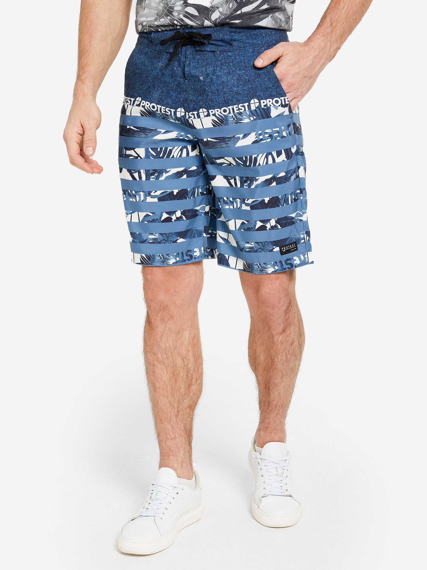 Шорты пляжные мужские Protest синий цвет — купить за 6240 тг со скидкой ...