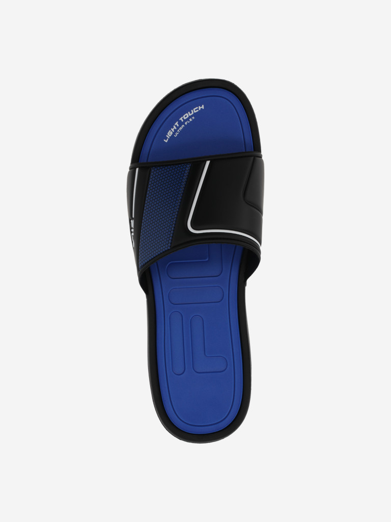 Шлепанцы мужские FILA Ultratouch Slide чёрный/синий цвет — купить за ...