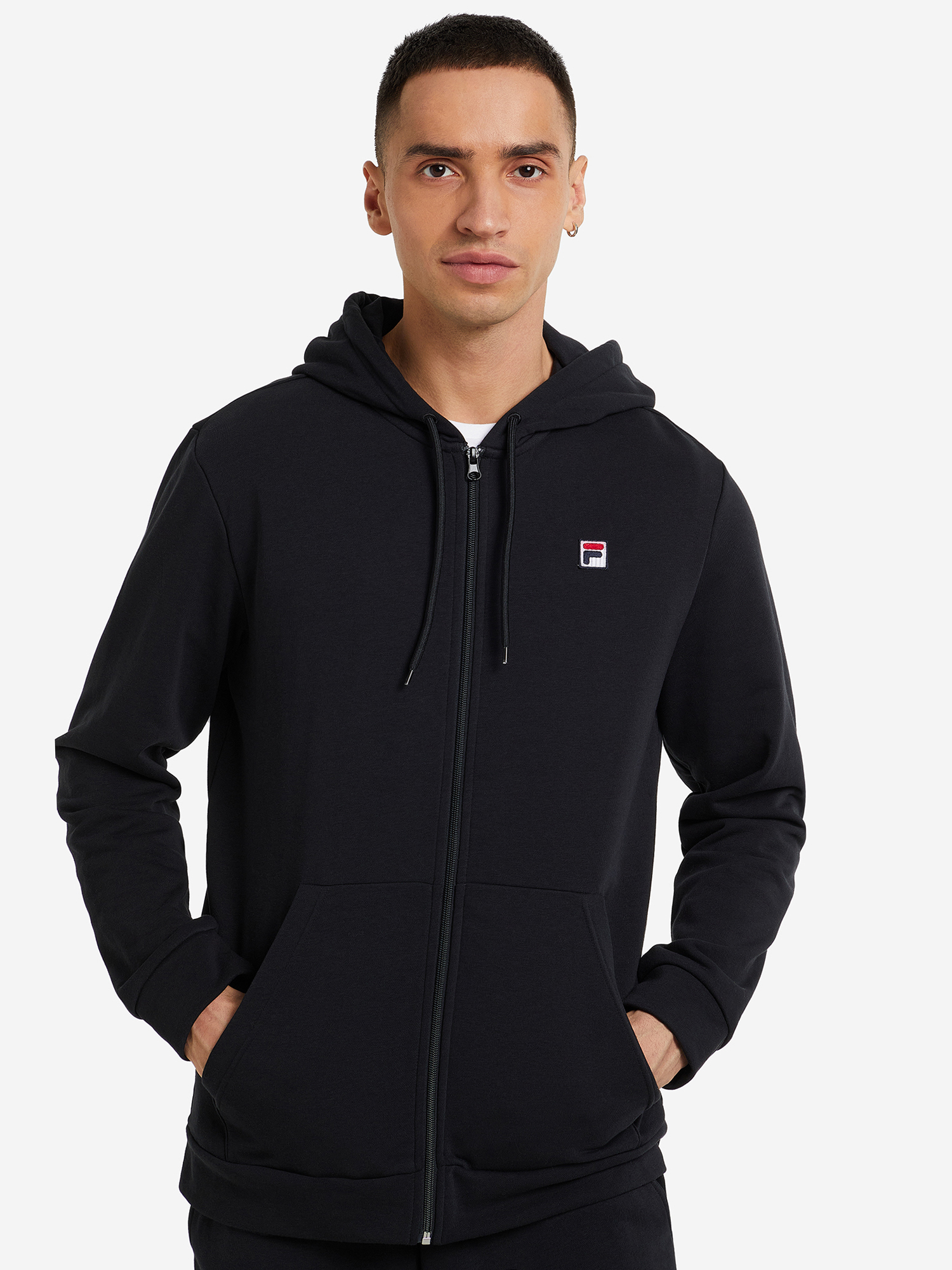 Толстовка мужская FILA черный цвет — купить за 15490 тг. со скидкой 50 ...