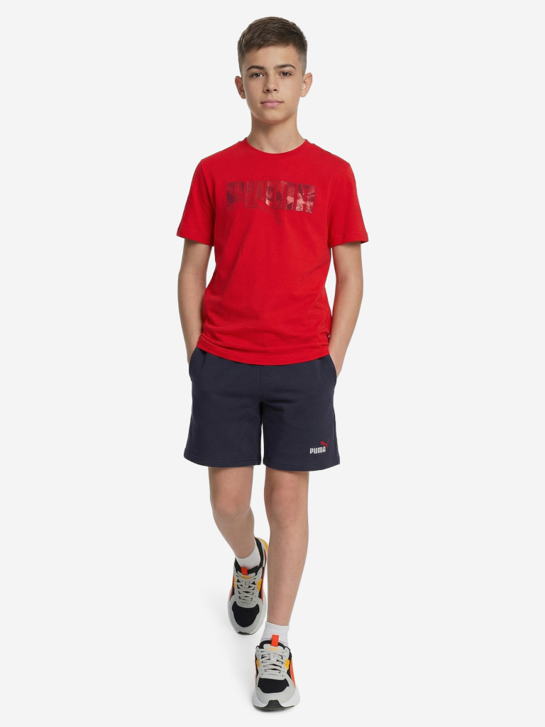 PUMA Ess Logo Lab Story 2 ұлдарға арналған футболкасы — фото №4