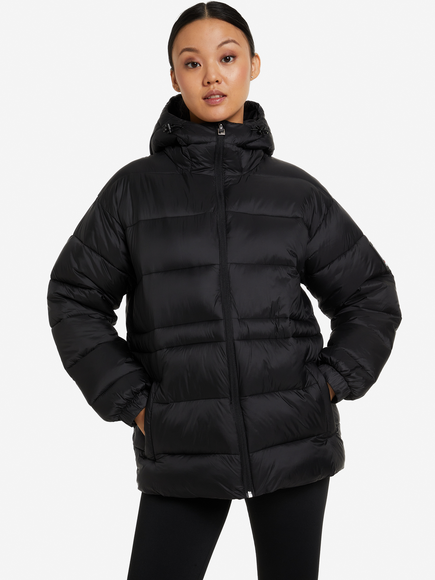 Куртка утепленная женская FILA черный цвет — купить за 24240 тг со ...