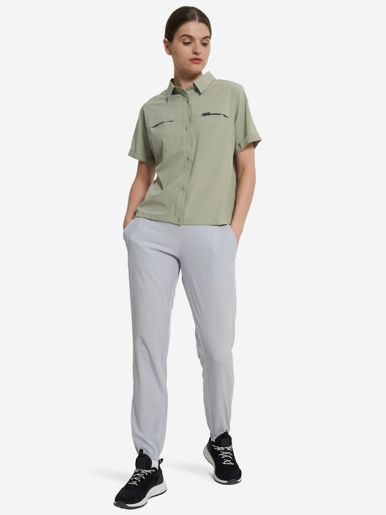 Рубашка с коротким рукавом женская Columbia Boundless Trek Ss Button Up II — фото №4