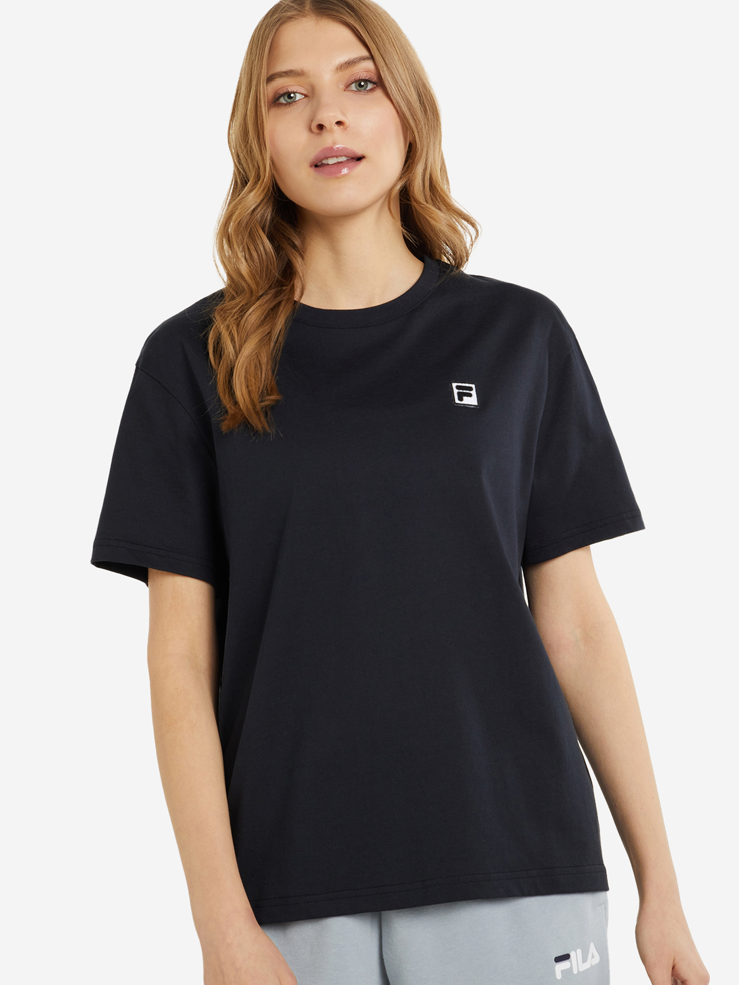 Футболка женская FILA Heritage чёрный цвет — купить за 2840 тг со ...