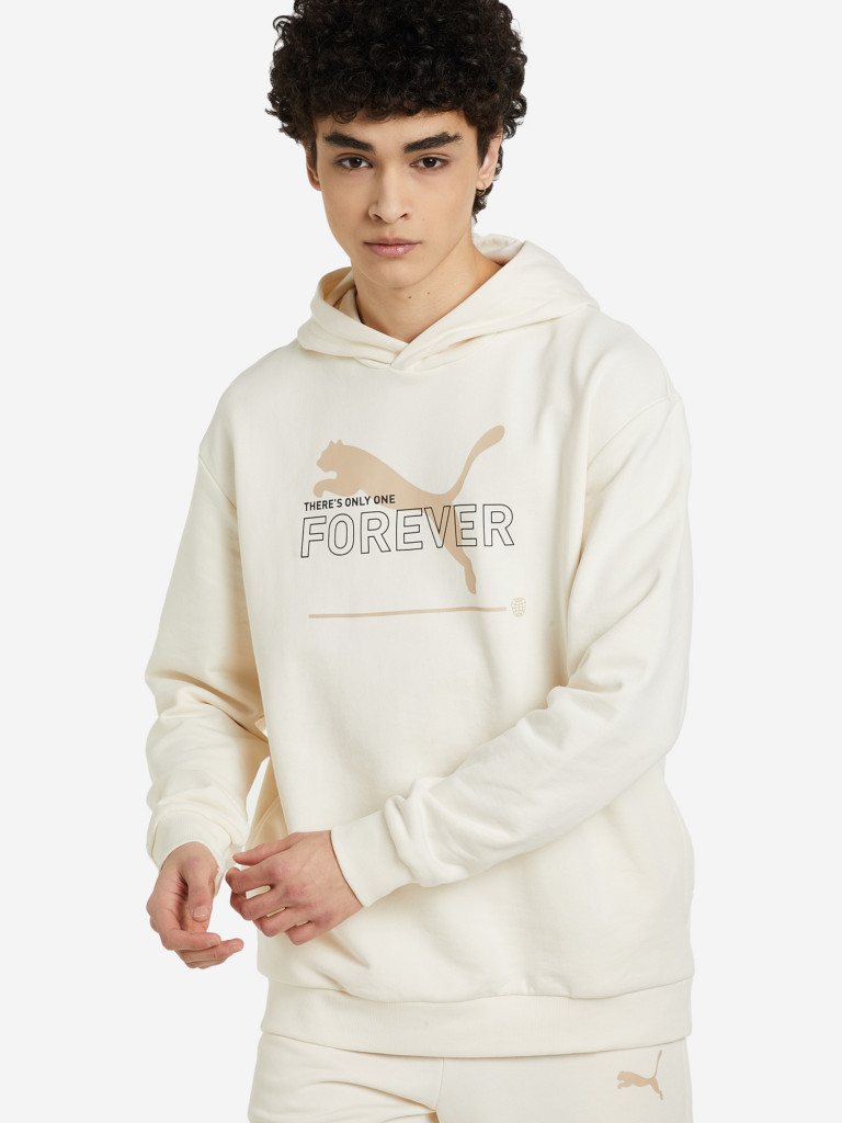 Худи мужская PUMA бежевый цвет — купить за 11390 тг со скидкой 70 % в ...