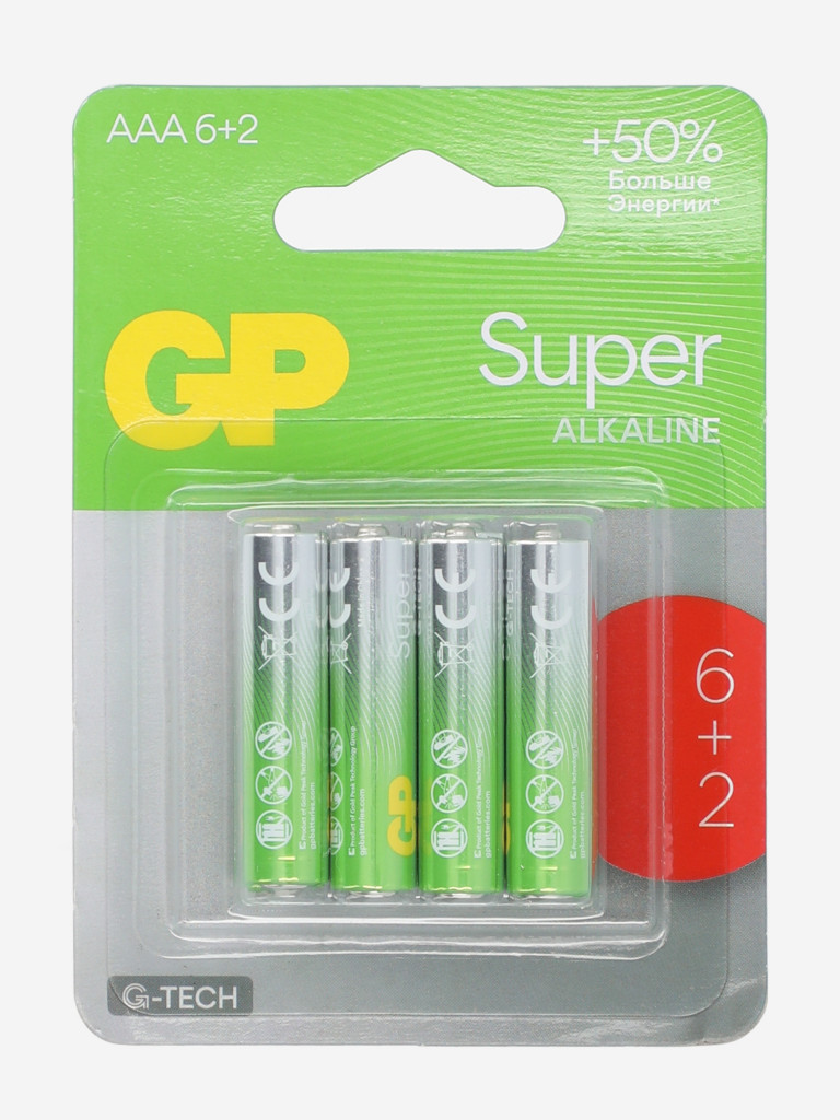 GP Ultra Plus Alkaline сілтілі батареялары, 8 д.