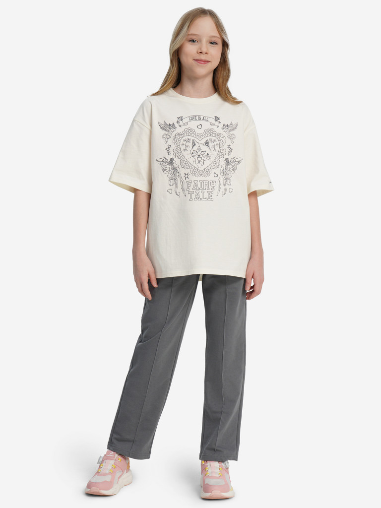 Футболка для девочек оверсайз Demix — фото №4