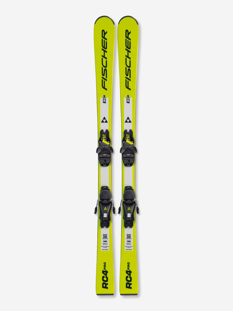 Горные лыжи детские Fischer RC4 PRO JRS + крепления FS 7 CA JRS