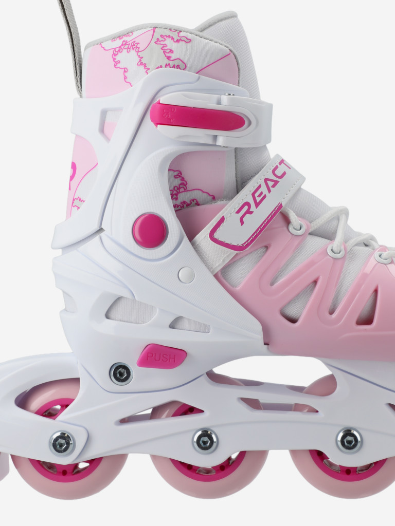 Роликовые коньки детские раздвижные Reaction Galaxy girl — фото №7