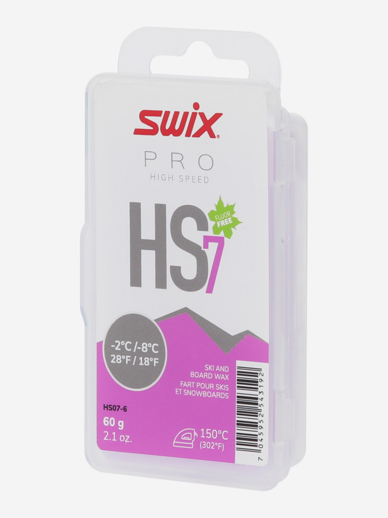 Swix HS7 Violet қатты сырғу жақпамайы, -2 °C/-8 °C, 60 г