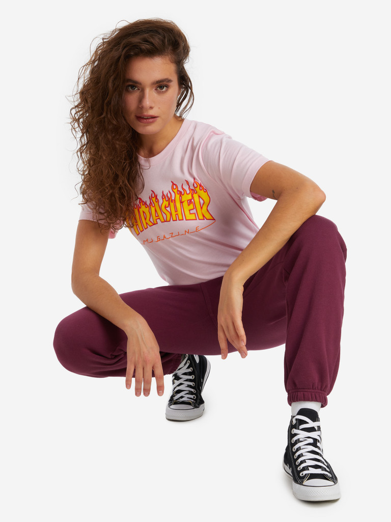 Thrasher Flame Logo әйелдер футболкасы — фото №3