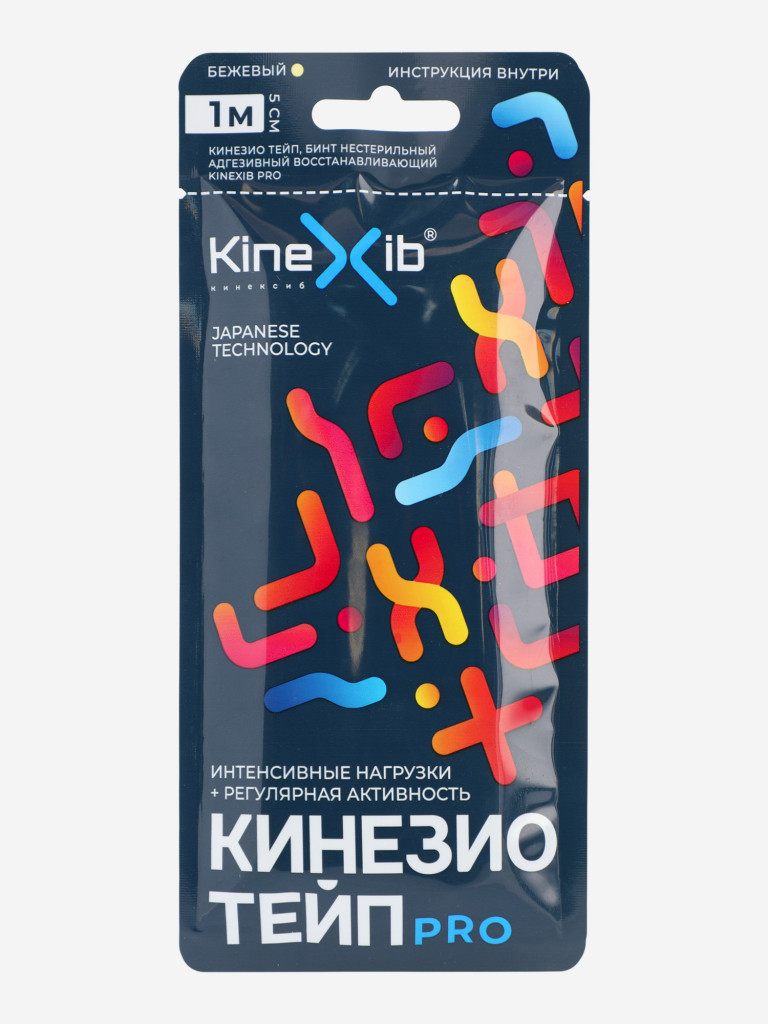 Кинезиотейп Kinexib Pro tape, бежевый — фото №2