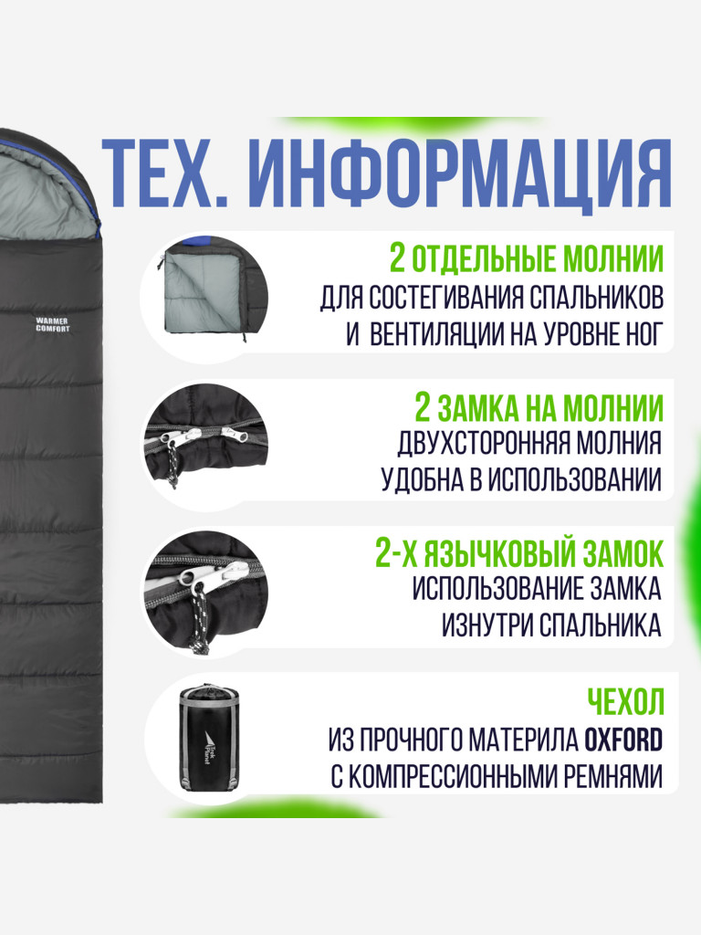 Спальный мешок Trek Planet Warmer L — фото №12