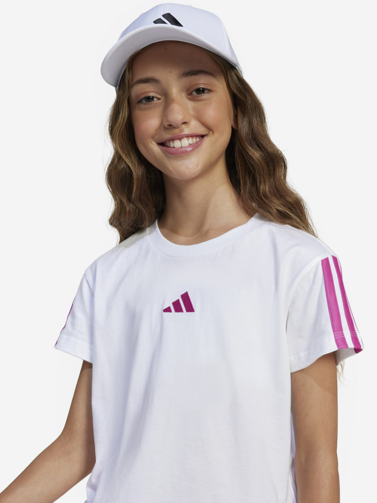 Футболка для девочек adidas 3 S — фото №4