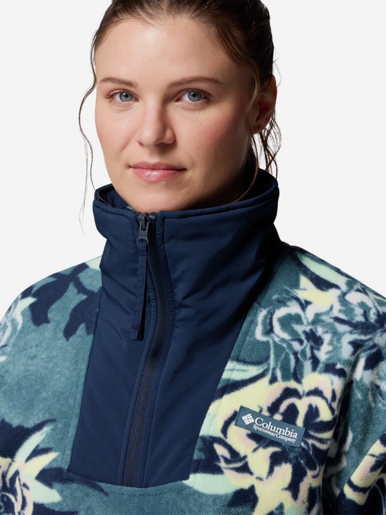 Джемпер флисовый женский Columbia Sequoia Grove Printed Half Zip — фото №7