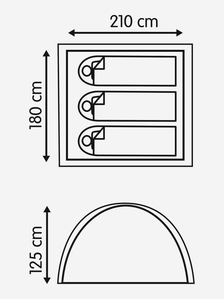 Denton DTL-3 үш орынды шатыры — фото №2