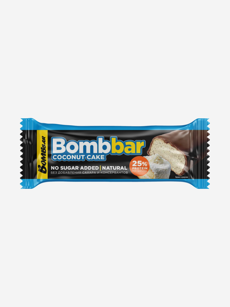 Батончик протеиновый Bombbar "Кокосовый пирог", 40 г