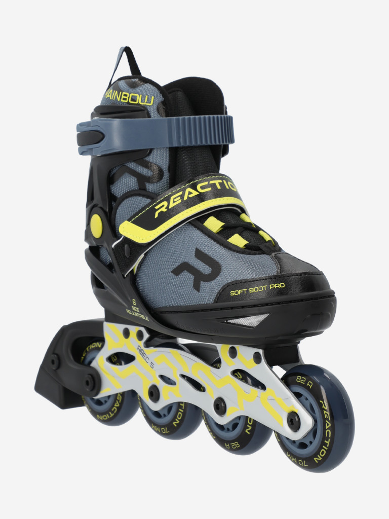 Роликовые коньки детские раздвижные Reaction Rainbow boy — фото №2