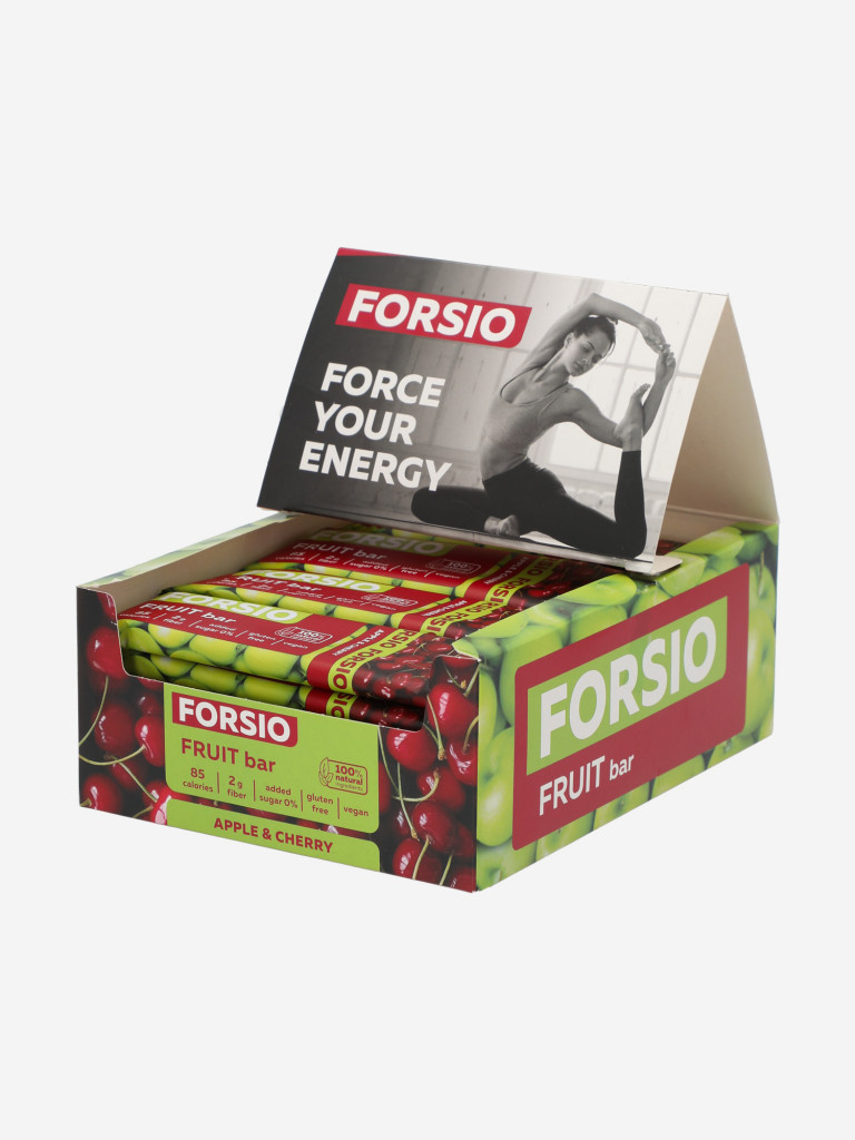 Фруктовый батончик Forsio с яблоком и вишней, 30 г — фото №2