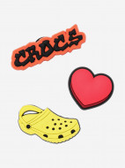 Crocs Jibbitz I Love Crocs 3 Pack аяқ киім әшекейі
