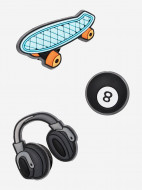 Украшение для обуви Crocs Jibbitz Sk8 Dude 3 Pack