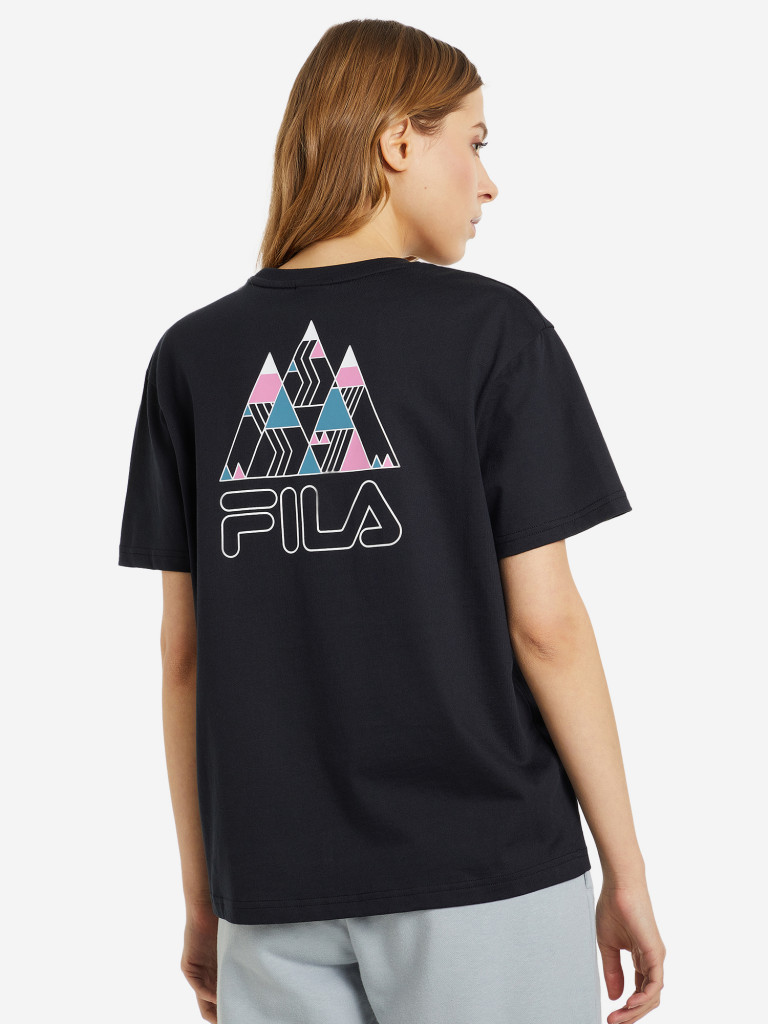 Футболка женская FILA Heritage чёрный цвет — купить за 2840 тг со ...