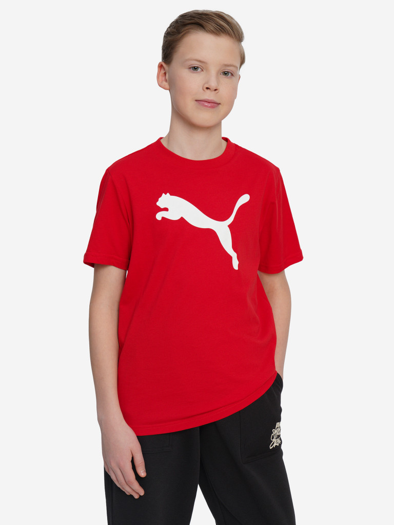 PUMA Ess Cat Logo ұлдарға арналған футболкасы