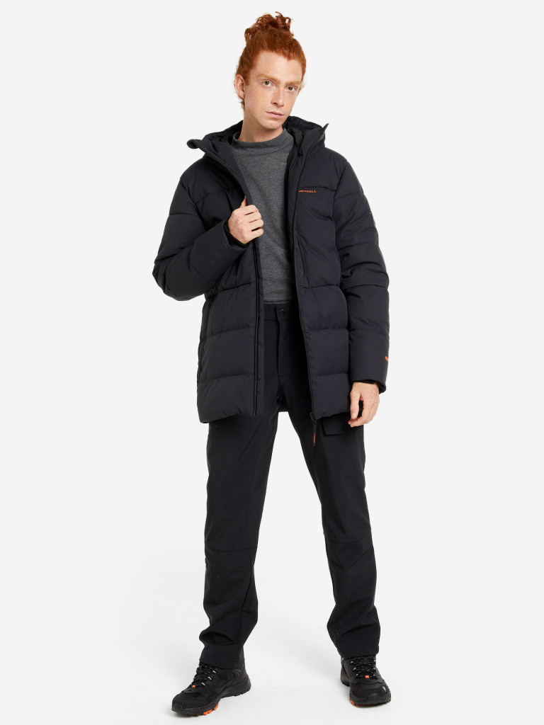 Пуховик мужской Merrell черный цвет — купить за 45490 тг со скидкой 50 ...