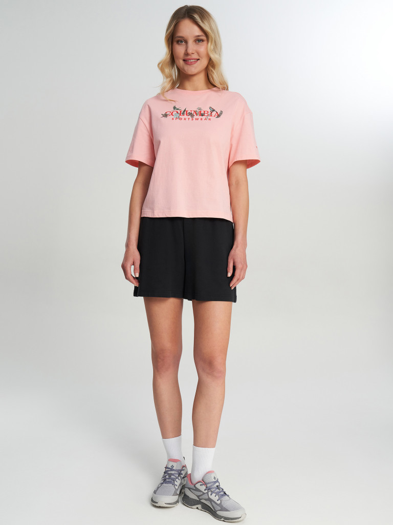 Футболка женская Columbia Rolling Bend Graphic Relaxed Crop SS — фото №4